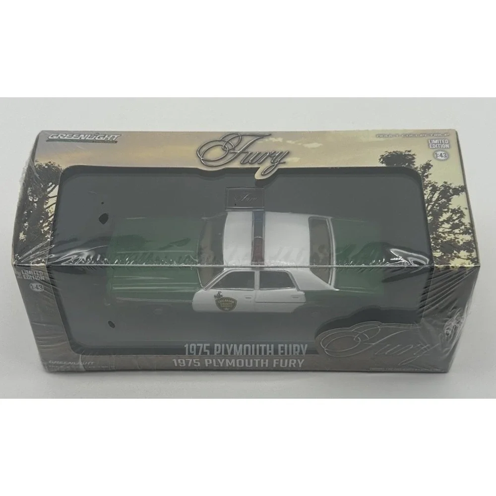 GREENLIGHT 1975 PLYMOUTH FURY CHICKASAW COUNTY SHERIFF DUKES HAZZARD 1/43